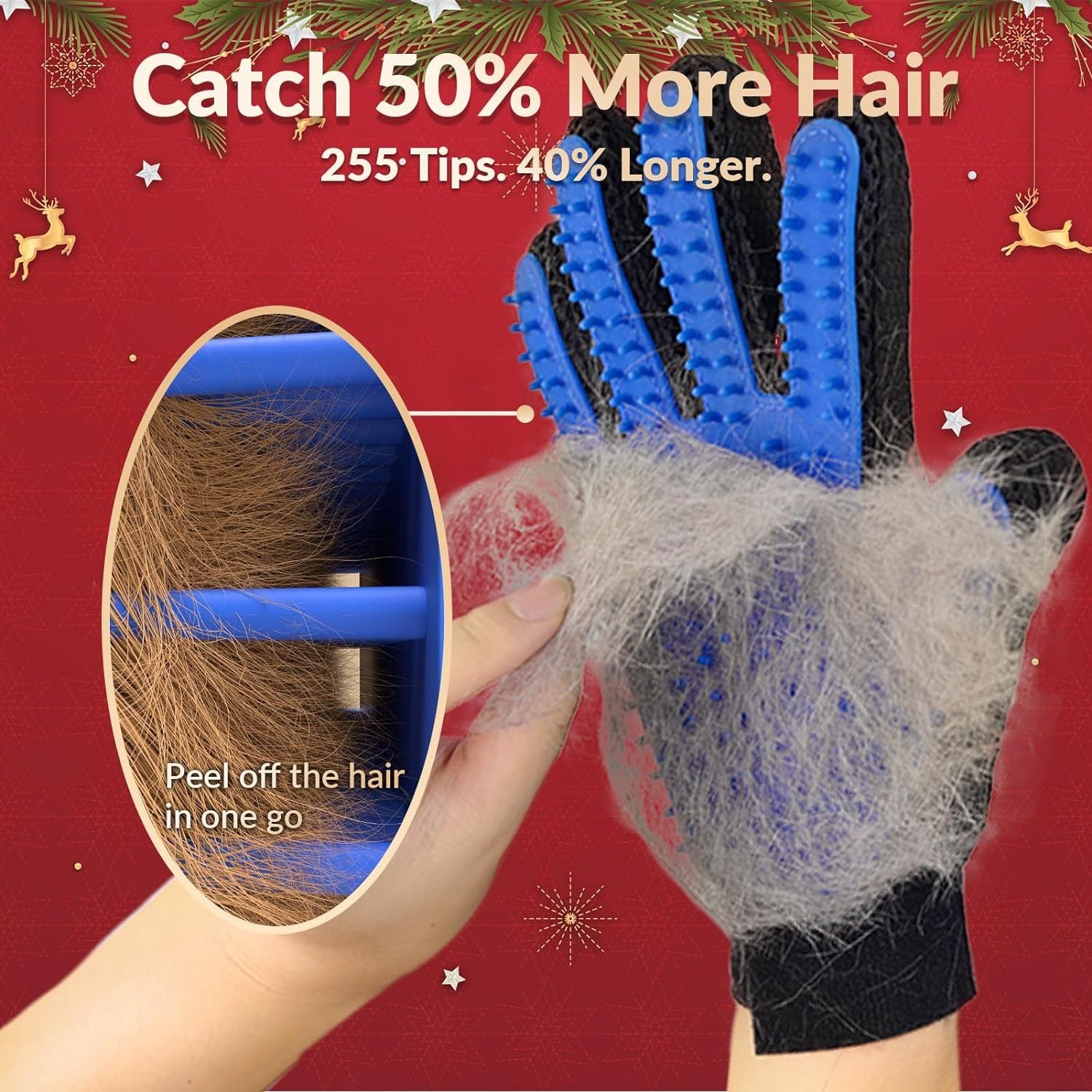 Upgrade Pet Grooming Gloves for cat and dogs