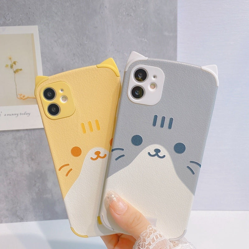 Compatible with Apple ,  Silicone Anti-fall Cover Tide, Perfect for pet lovers