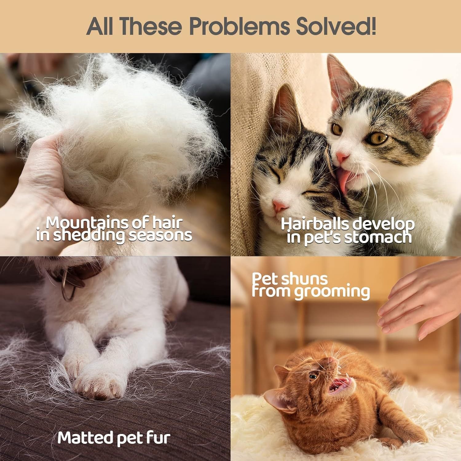 Upgrade Pet Grooming Gloves for cat and dogs
