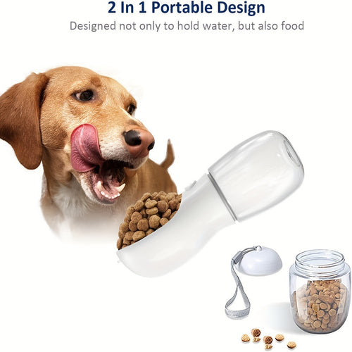 2 In 1 Dog/cat Water Bottle and food storage.