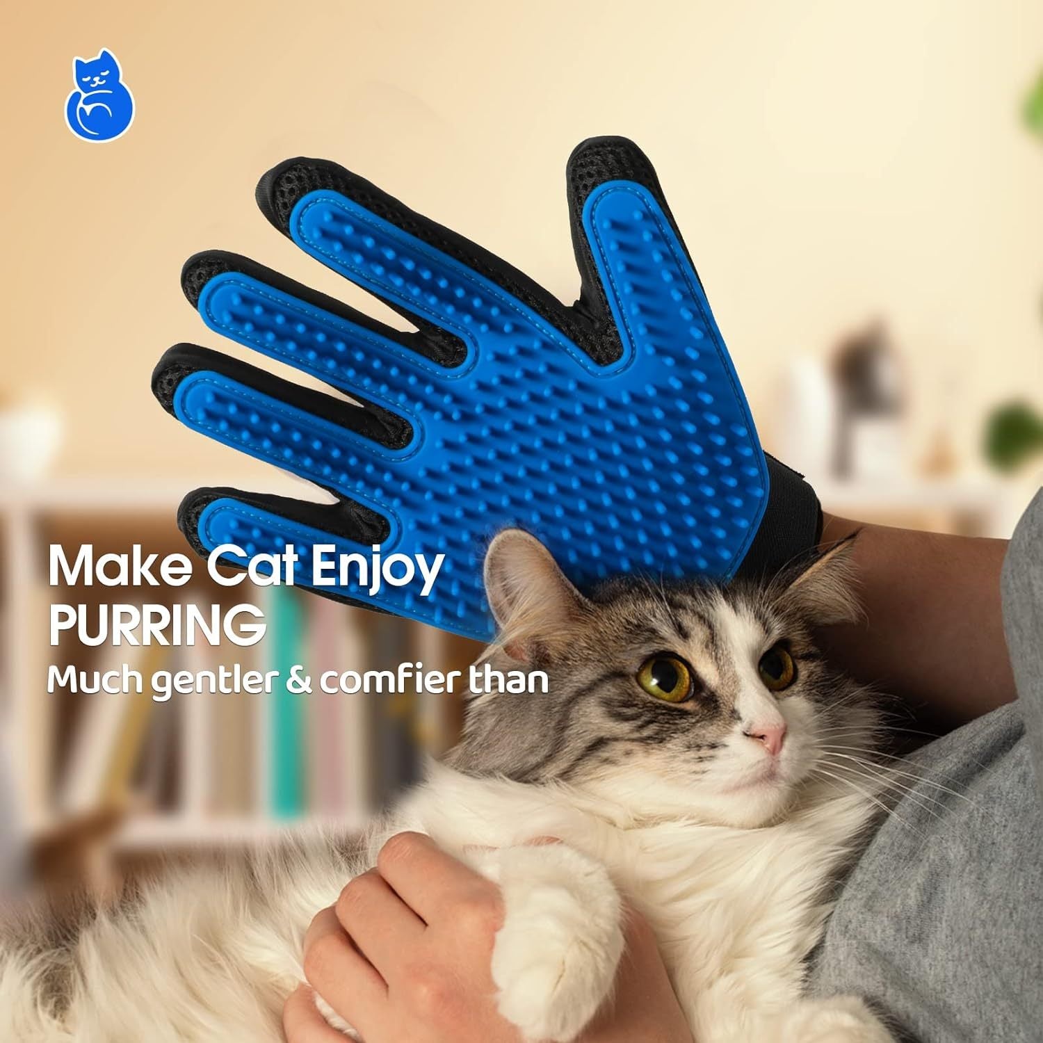 Upgrade Pet Grooming Gloves for cat and dogs
